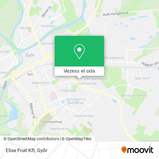 Elise Fruit Kft térkép