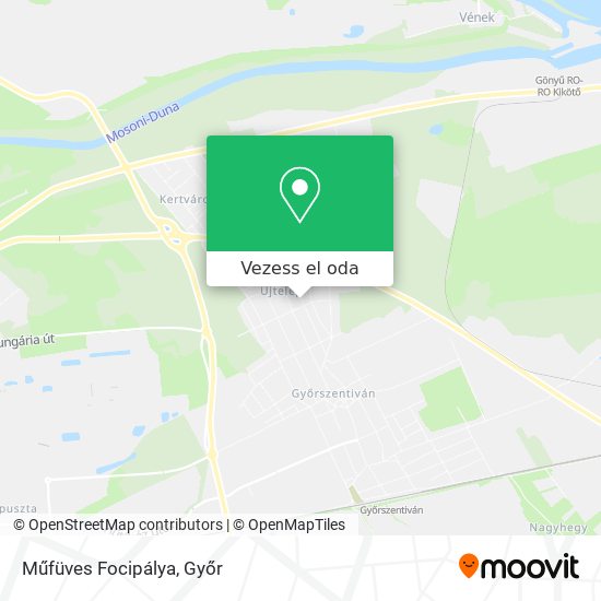 Műfüves Focipálya térkép