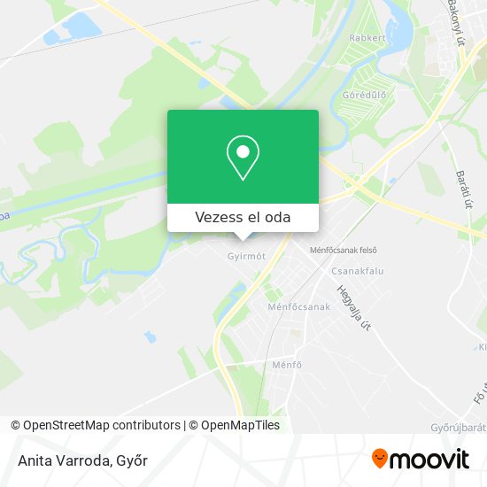 Anita Varroda térkép