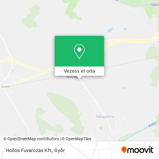 Hollós Fuvarozás Kft. térkép