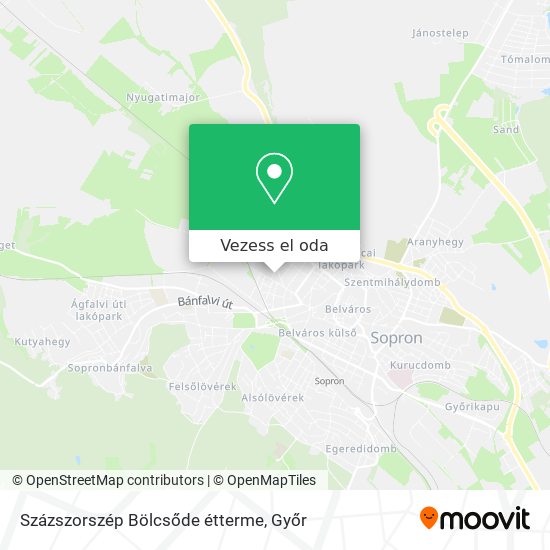 Százszorszép Bölcsőde étterme térkép