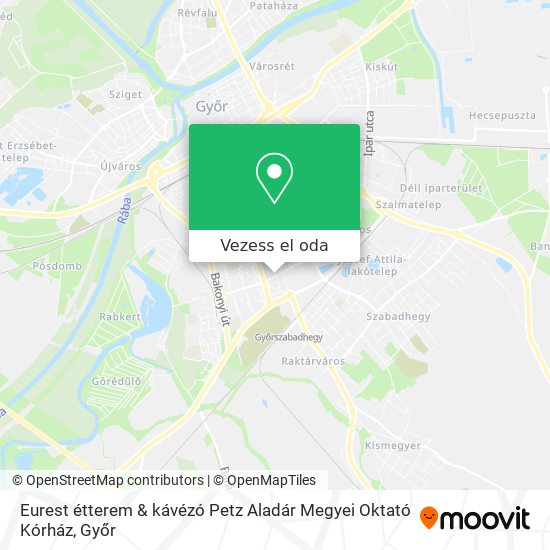 Eurest étterem & kávézó Petz Aladár Megyei Oktató Kórház térkép