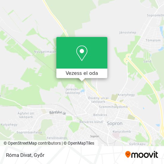 Róma Divat térkép
