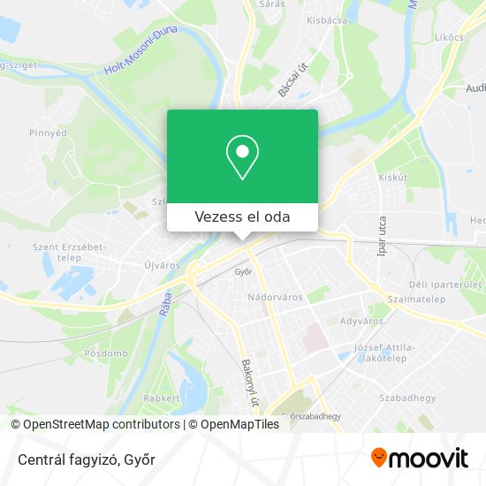 Centrál fagyizó térkép