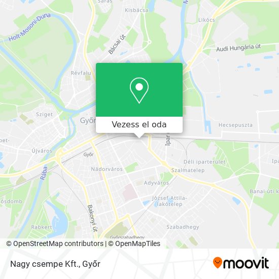 Nagy csempe Kft. térkép