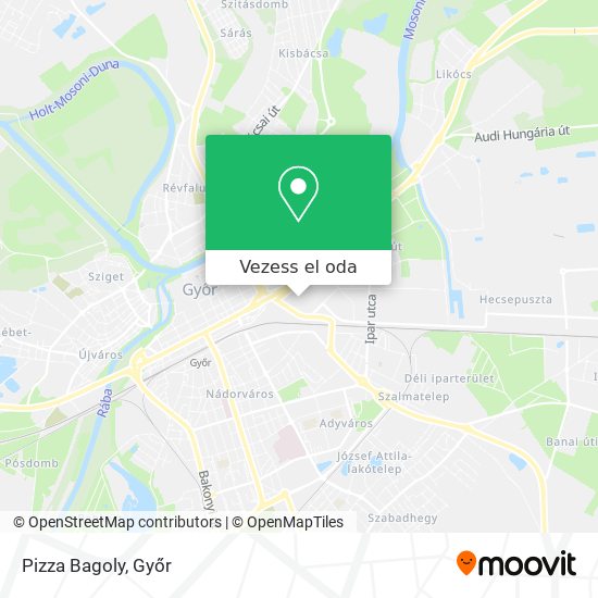 Pizza Bagoly térkép