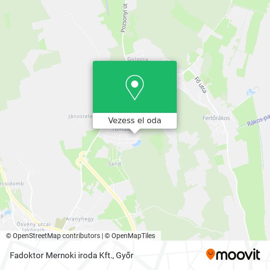 Fadoktor Mernoki iroda Kft. térkép