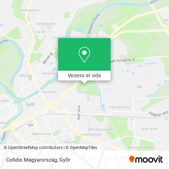 Cofidis Magyarország térkép