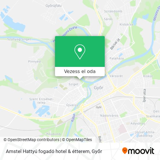 Amstel Hattyú fogadó hotel & étterem térkép