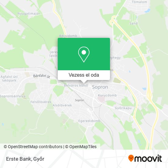 Erste Bank térkép