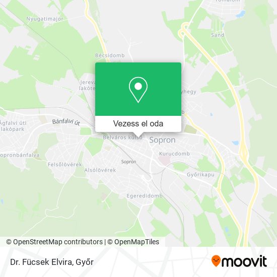 Dr. Fücsek Elvira térkép