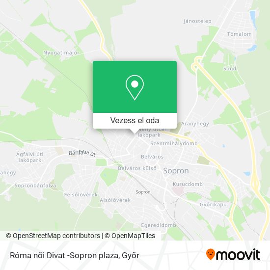 Róma női Divat -Sopron plaza térkép