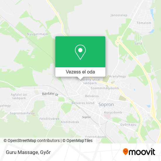 Guru Massage térkép