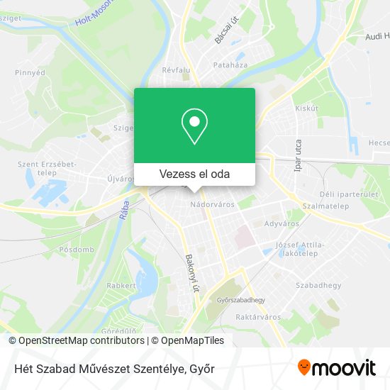 Hét Szabad Művészet Szentélye térkép