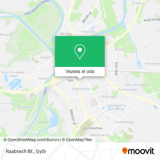 Raabtech Bt. térkép