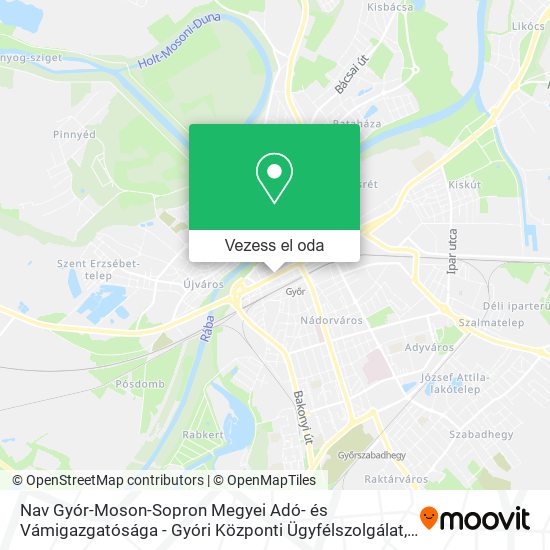 Nav Gyór-Moson-Sopron Megyei Adó- és Vámigazgatósága - Gyóri Központi Ügyfélszolgálat térkép