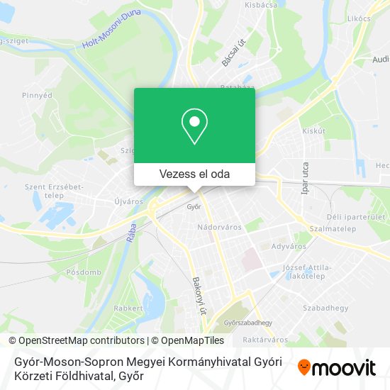 Gyór-Moson-Sopron Megyei Kormányhivatal Gyóri Körzeti Földhivatal térkép