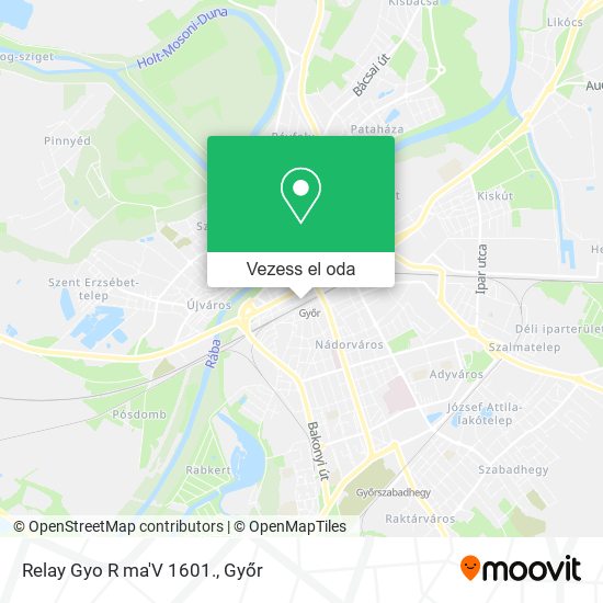 Relay Gyo R ma'V 1601. térkép