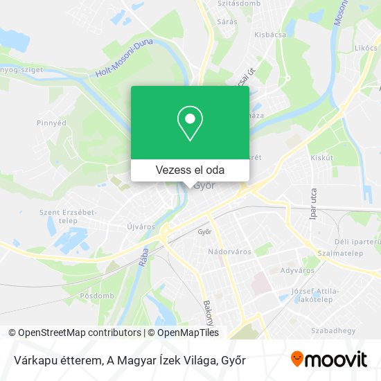 Várkapu étterem, A Magyar Ízek Világa térkép
