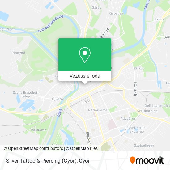 Silver Tattoo & Piercing (Győr) térkép