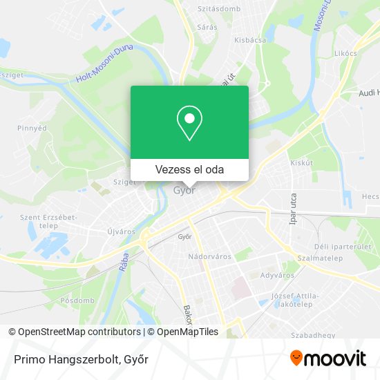 Primo Hangszerbolt térkép