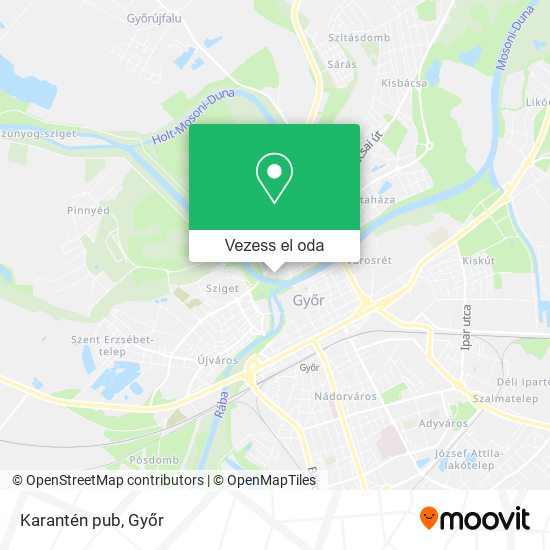 Karantén pub térkép