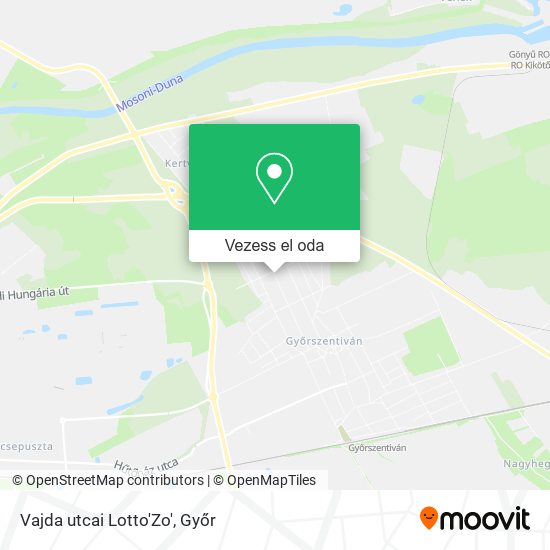 Vajda utcai Lotto'Zo' térkép
