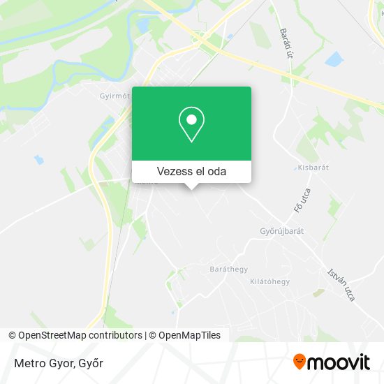 Metro Gyor térkép