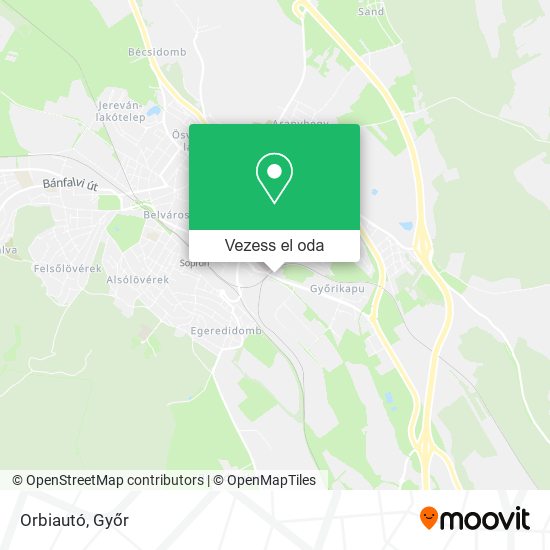 Orbiautó térkép