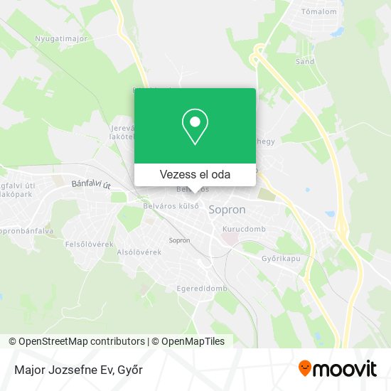 Major Jozsefne Ev térkép