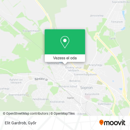 Elit Gardrob térkép