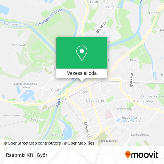Raabmix Kft. térkép