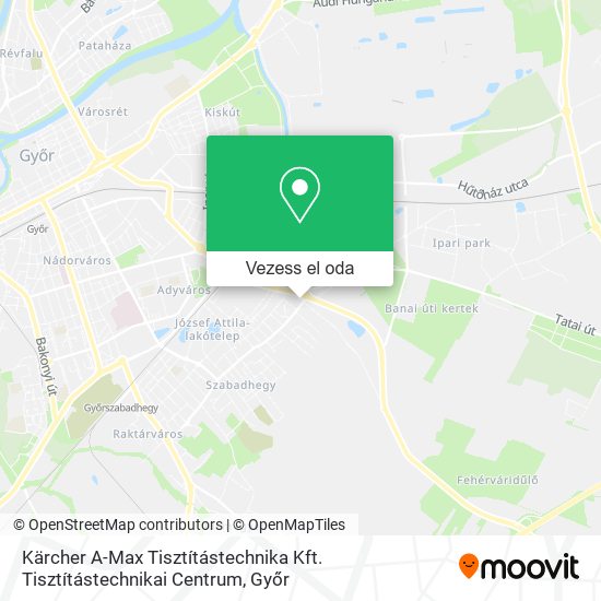 Kärcher A-Max Tisztítástechnika Kft. Tisztítástechnikai Centrum térkép
