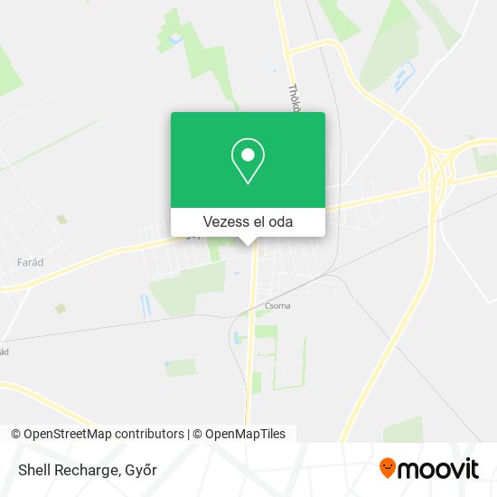 Shell Recharge térkép