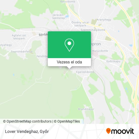 Lover Vendeghaz térkép