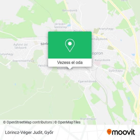 Lörincz-Véger Judit térkép