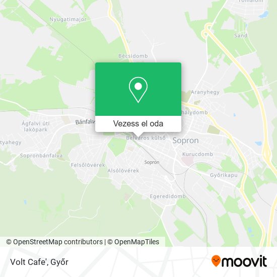 Volt Cafe' térkép