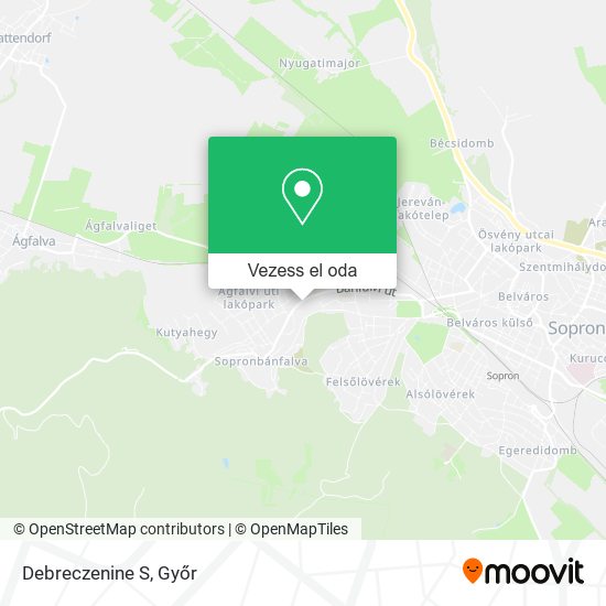 Debreczenine S térkép