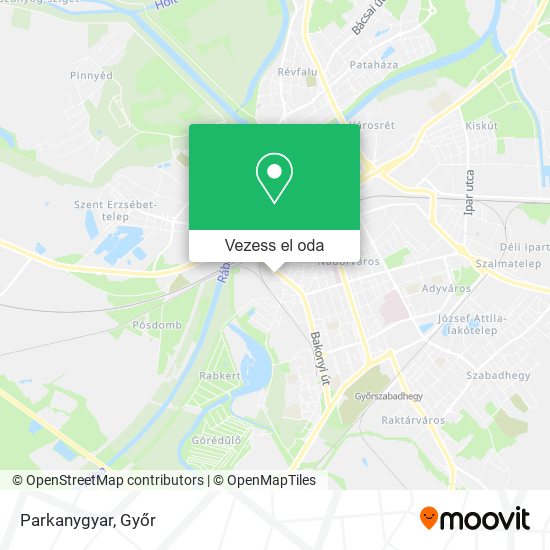 Parkanygyar térkép