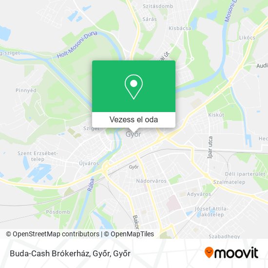 Buda-Cash Brókerház, Győr térkép