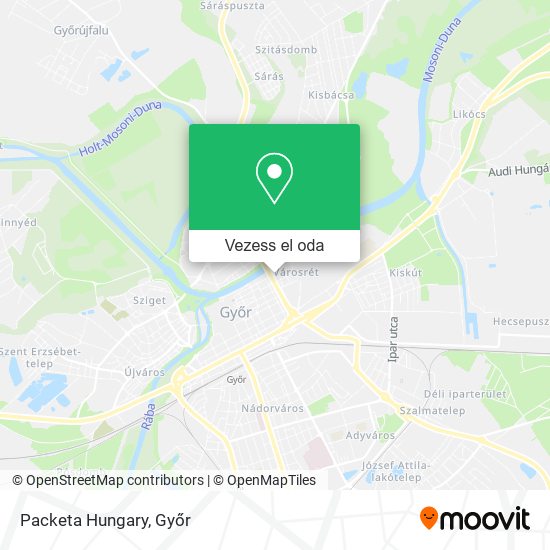 Packeta Hungary térkép