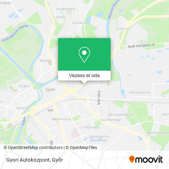 Gyori Autokozpont térkép