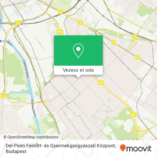 Dél-Pesti Felnőtt- és Gyermekgyógyászati Központ térkép