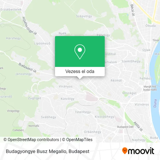 Budagyongye Busz Megallo térkép