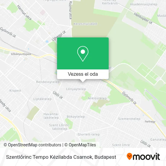 Szentlőrinc Tempo Kézilabda Csarnok térkép