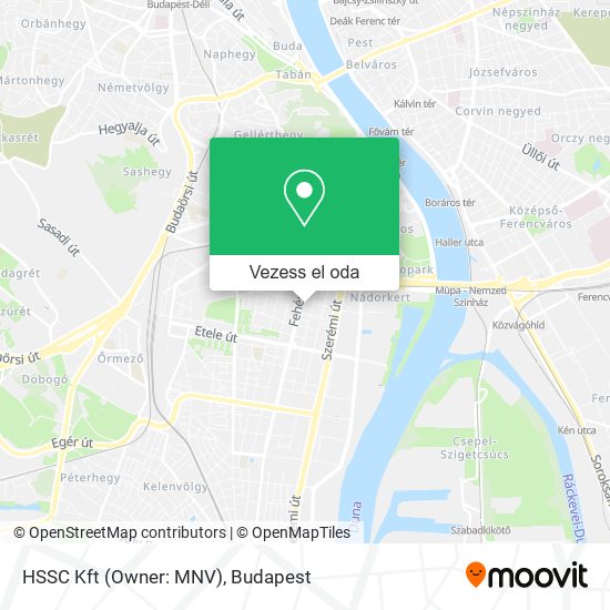 HSSC Kft (Owner: MNV) térkép