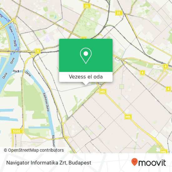 Navigator Informatika Zrt térkép