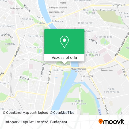 Infopark I épület Lottózó térkép