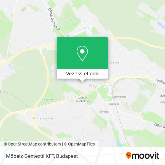 Möbelz-Gentextil KFT térkép