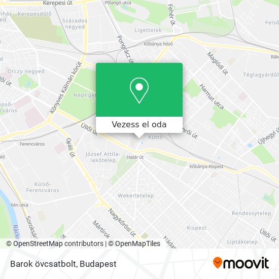 Barok övcsatbolt térkép